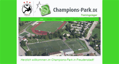 Desktop Screenshot of champions-park.de