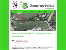 Tablet Screenshot of champions-park.de